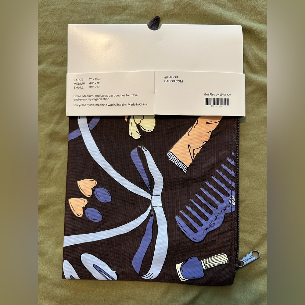 Baggu Large Flat Pouch Get Ready With Me